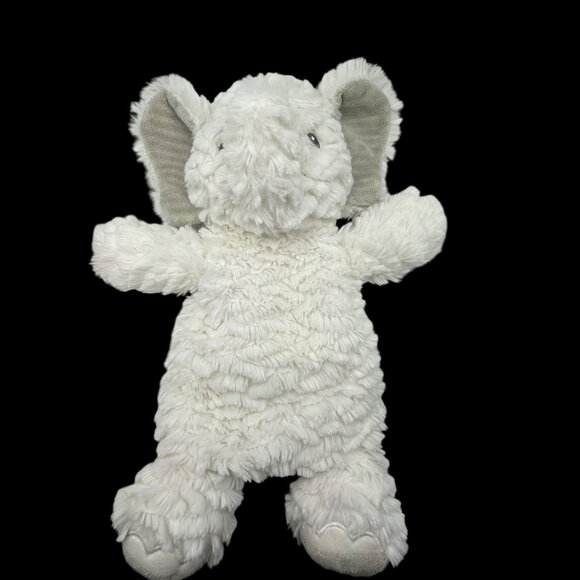 Mary Meyer 12” Afrique Elephant Lovie white beanbag/plush toy - Picture 2 of 6